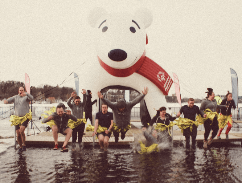 The Creed Polar Plunge Team