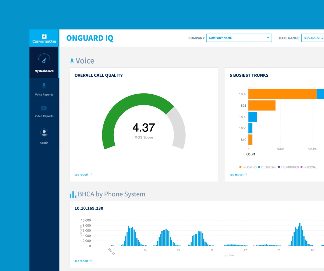 ConvergeOne portal dashboard