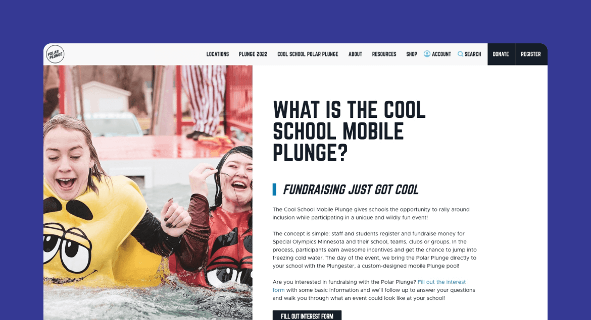 Polar Plunge Website