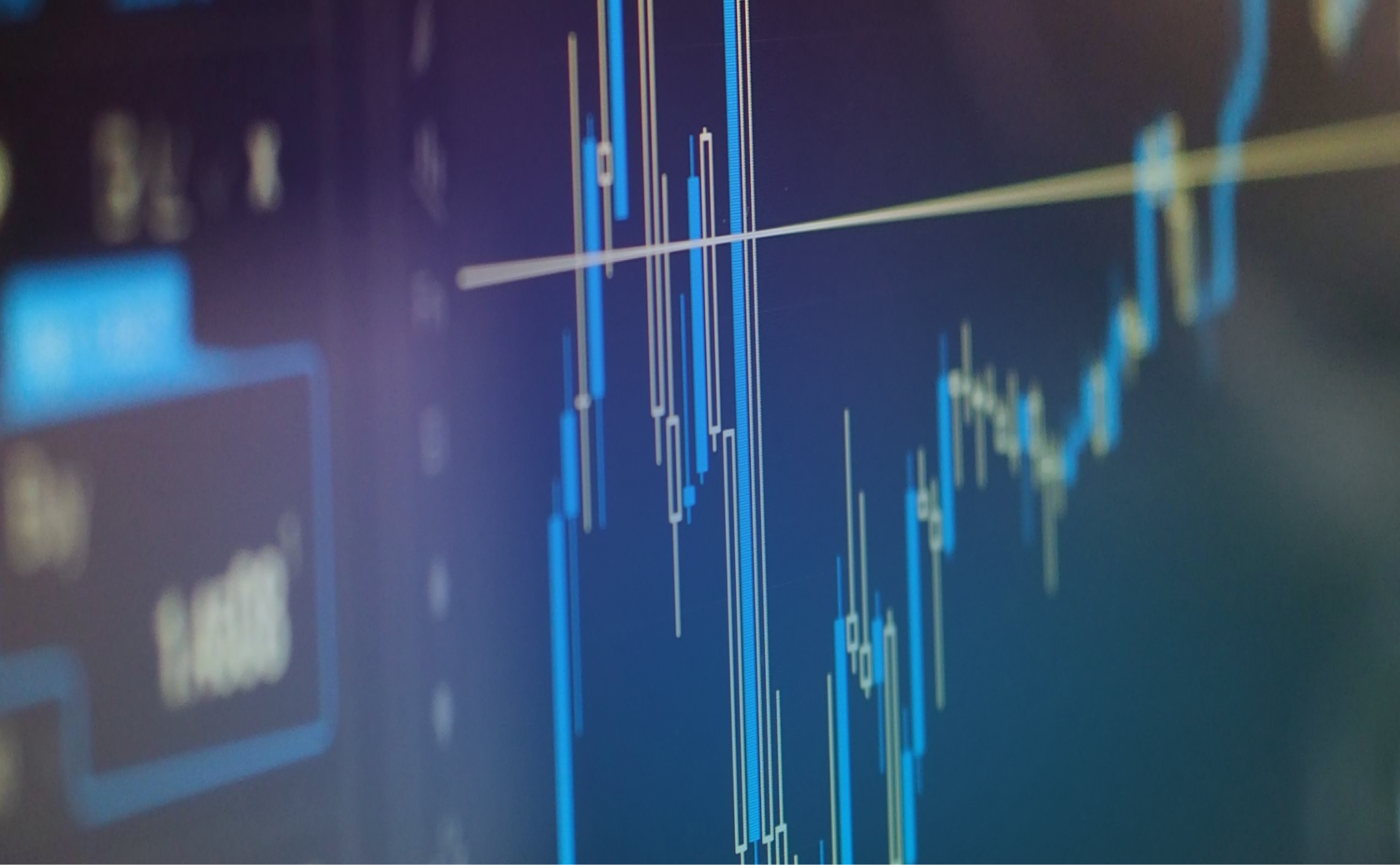 Financial chart for stock exchange patterns