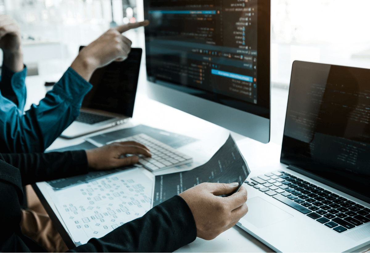 people at computer screens