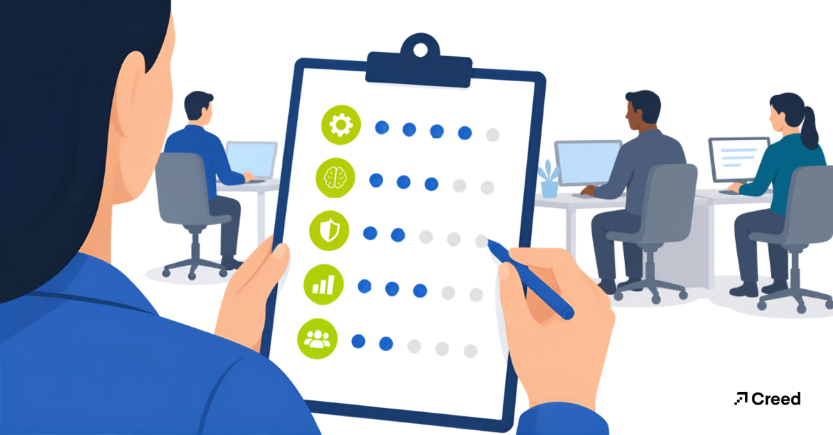 Graphic image of person holding clipboard with a checklist